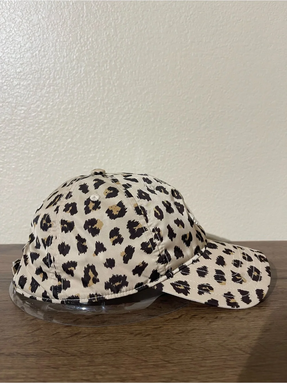 Adidas & Disney  Kids Leopard Print Beige Cap with White Trefoil